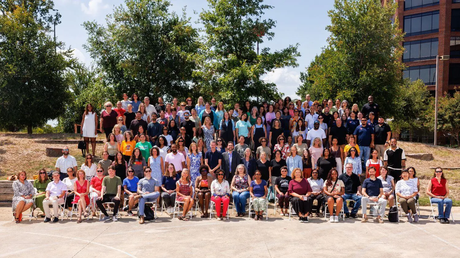 DIS full faculty group photo on Waterview campus.