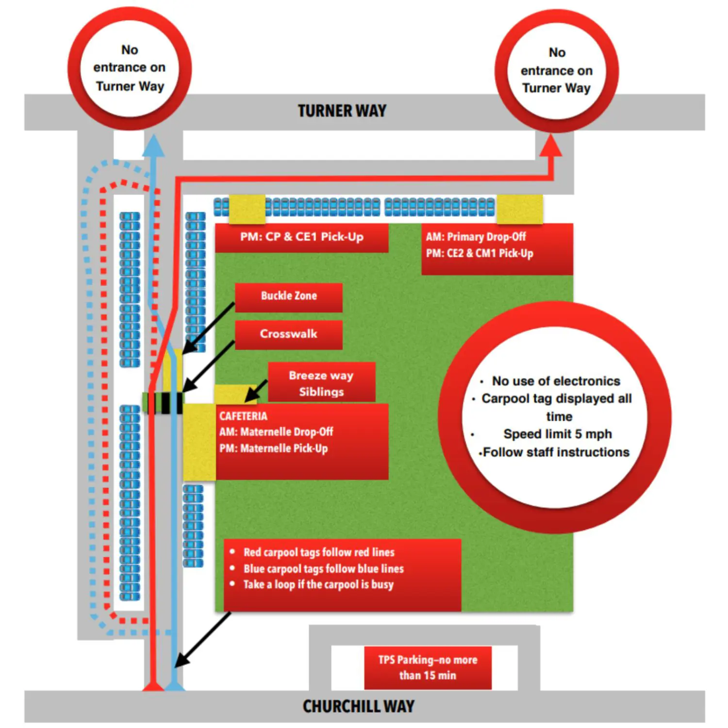 Elementary Carpool Map