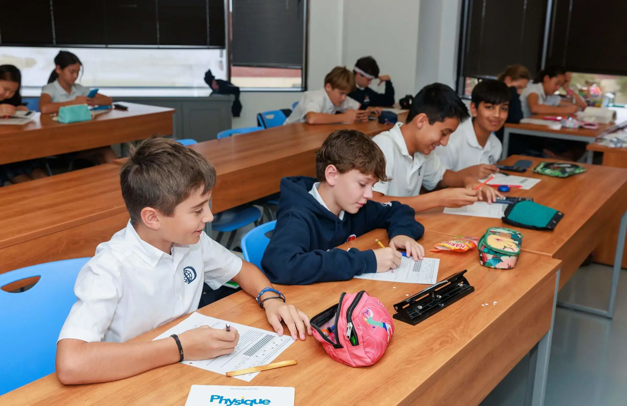 DIS students in class.