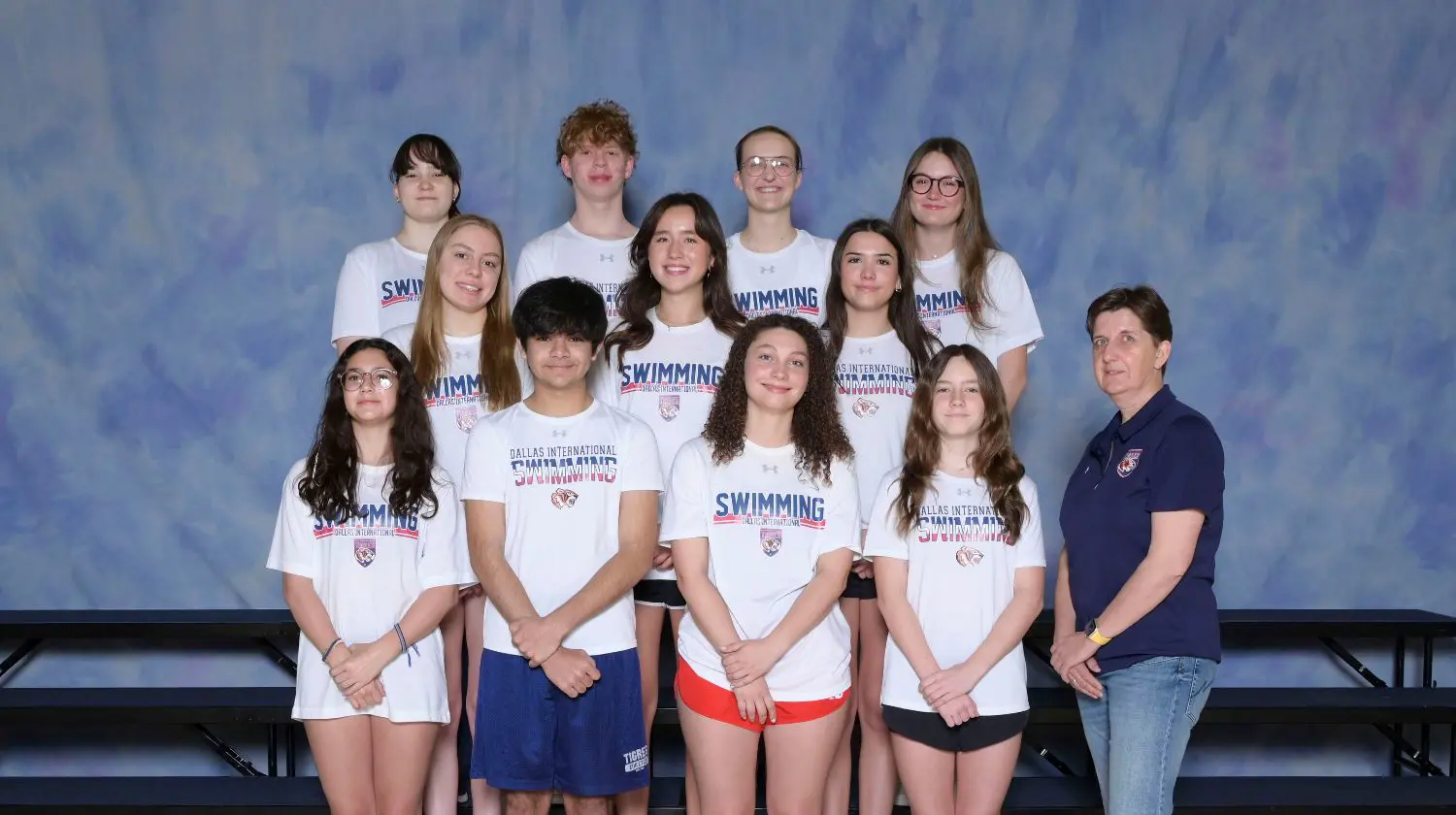 DIS MS/HS Pre-Season Swim team photo.